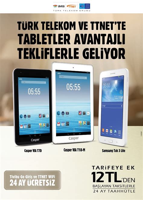 Türk telekom tablet bilgisayar kampanyası